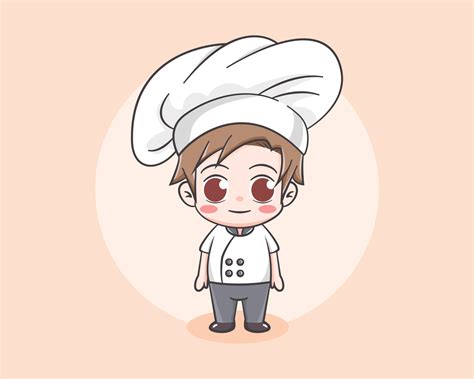 Cute chef boy cartoon character 4235198 Vector Art at Vecteezy