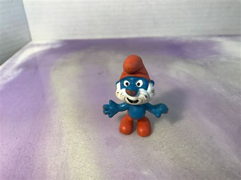 Vintage Smurfs 2 Smurf PAPA SMURF Figure PVC Cake | Etsy