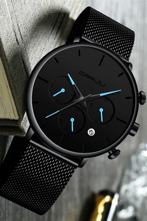 Tineso Men's Black Minimalist Watch | Stylish watches men, Best watches ...