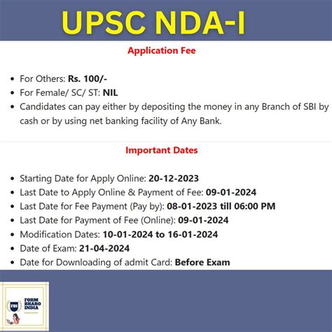 UPSC NDA-I Recruitment 2024 - Full Detail - Syllabus - Examination Pattern - Apply Online - Form ...