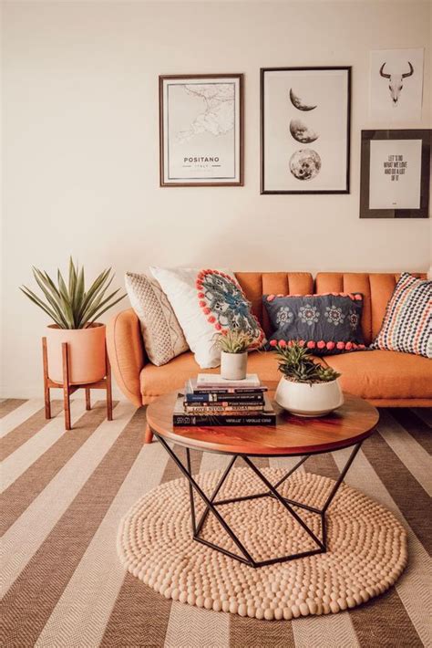 45 Refined Orange Sofas For A Bold Color Statement - DigsDigs