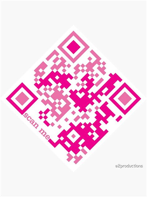 "Scan Me QR" Sticker for Sale by e2productions | Redbubble