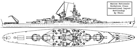 Conventional Richelieu class Battleship by Tzoli on DeviantArt