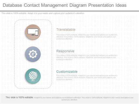 Database Contact Management Diagram Presentation Ideas