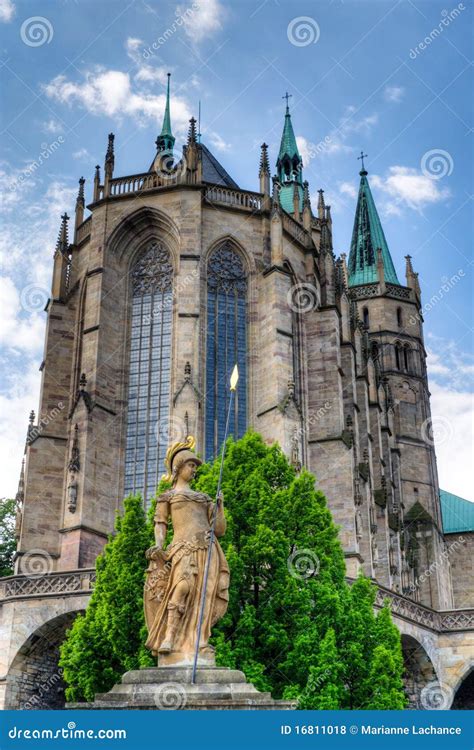 Erfurt Cathedral stock photo. Image of catholic, church - 16811018