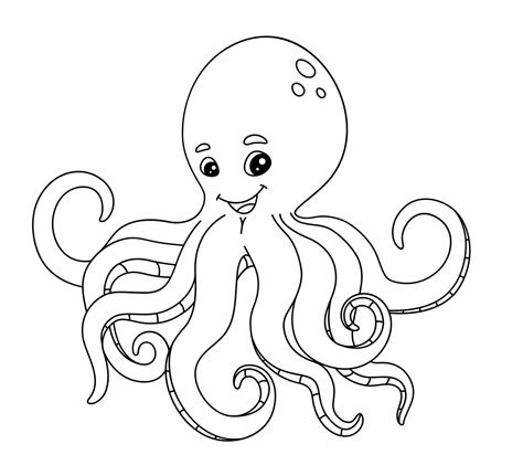 Perfect Octopus coloring page - Download, Print or Color Online for Free