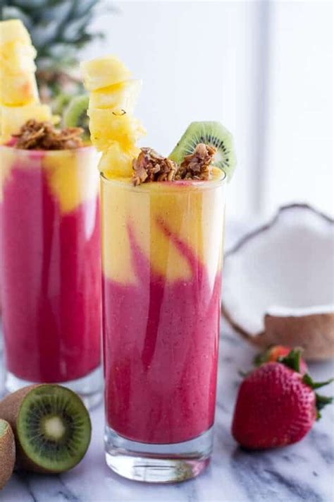 Tropical Fruit Breakfast Smoothie. - Half Baked Harvest