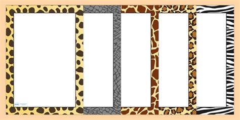 Free Animal Print Border Template