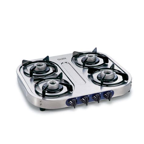 Buy Glen 4 Burner Stainless Steel Gas Stove 1044 Alloy Burners 5 Year Warranty Online at Low ...