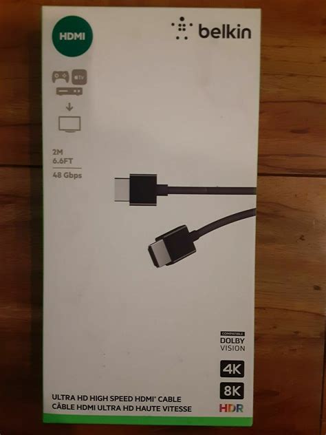 Belkin Ultra HD High Speed HDMI 2.1 Cable, Optimal Viewing for Apple TV ...