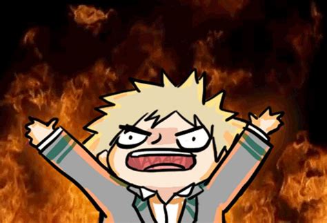 Katsuki Bakugo rage Art Print by Freezah | Anime, Anime funny, Boku no ...