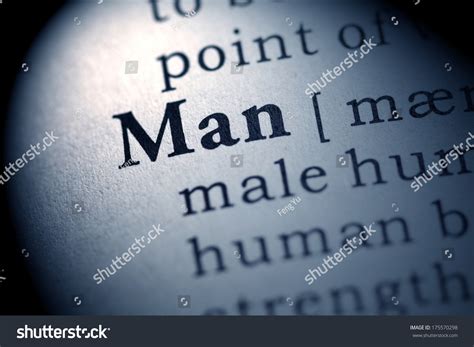 Fake Dictionary Definition Word Man Stock Photo (Edit Now) 175570298