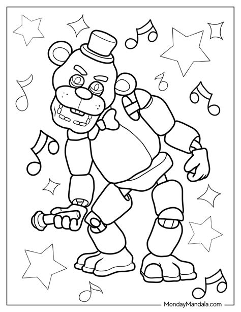 28 Five Nights At Freddie's Coloring Pages (Free PDF Printables)