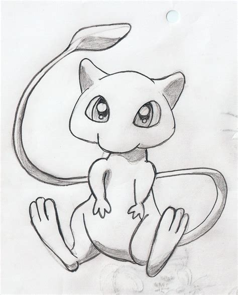 Mew-The mysterious pokemon | Pokemon, Sketches, Mew