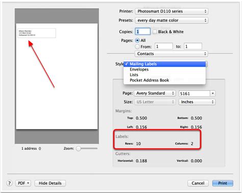 How to Create Return Address Labels Using Apple Contacts - Podfeet Podcasts