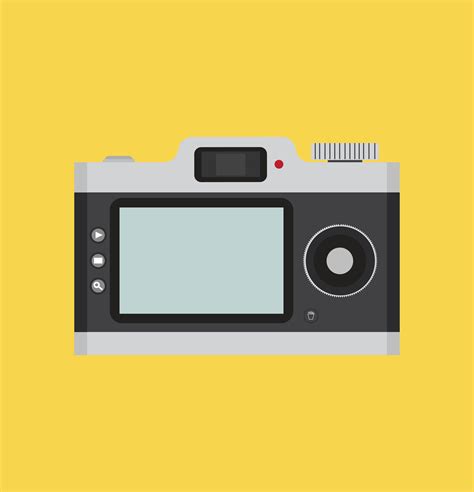 Camera Flat style front back view 661113 Vector Art at Vecteezy