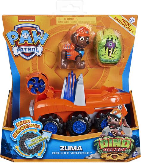 Zuma Dino Rescue Paw Patrol figurine + vehicle