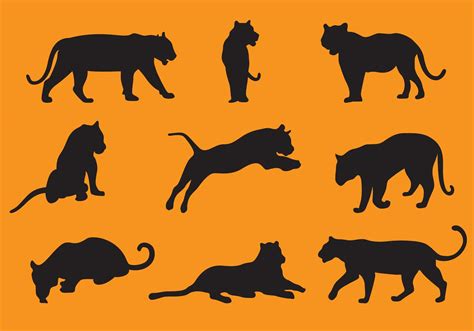 Tiger Silhouette Vectors - Download Free Vector Art, Stock Graphics & Images