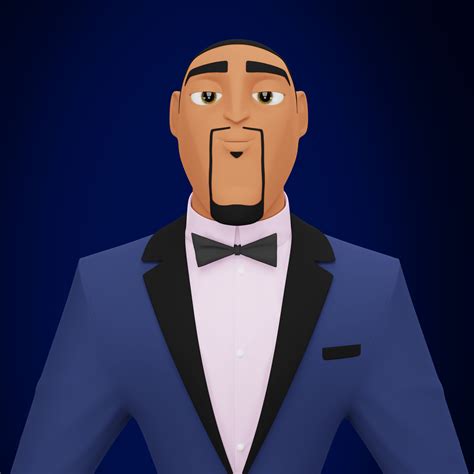 ArtStation - Stylized 3D model Will Smith in the role Lance Sterling "Spies in Disguise"