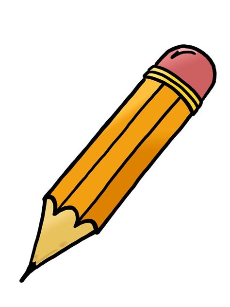 školski pribor | Pencil clipart, Clip art, Cartoon clip art