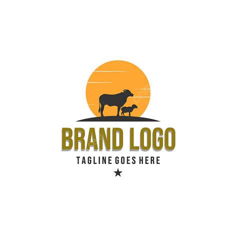 Animal Farm Logo Designs Vintage Logo, Farm, Logo, Cow PNG and Vector ...