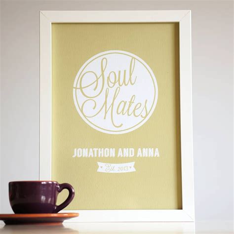 Personalised Soul Mates art print | Soul mates art, Art prints, Soulmate