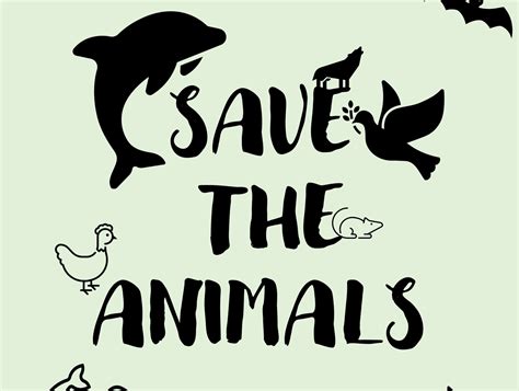 Poster- save the animals by Umm e Habiba on Dribbble