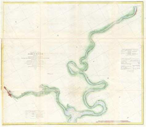 (C No. 4) Preliminary Chart of James River Virginia from Richmond to City Point Including the ...