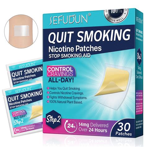 Nicotine Patches Step 2, 14mg Quit Smoking Nicotine Patch, Stop Smoking ...