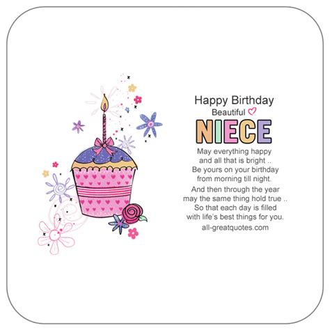 Niece Birthday Cards Archives | Happy birthday niece, Happy birthday niece wishes, Niece ...