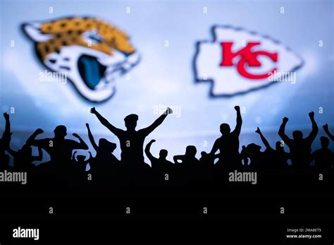 KANSAS, USA, JANUARY 18, 2023: Jacksonville Jaguars vs. Kansas City ...