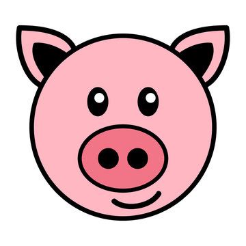 Pig Face Clipart