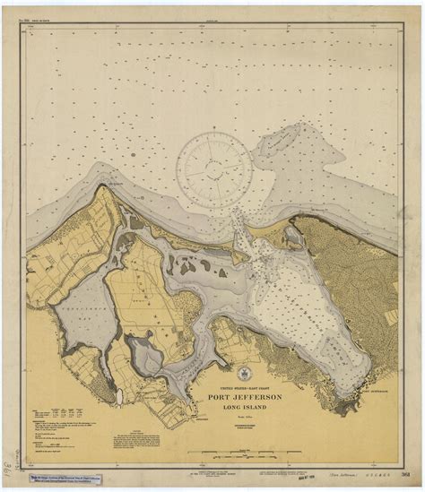 Port Jefferson (Long Island) Historical Map - 1931 – Nautical Chart Prints