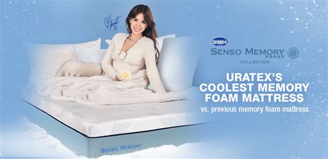 Enjoy a deep slumber with Uratex Foam Senso Memory Frost that keeps you ...