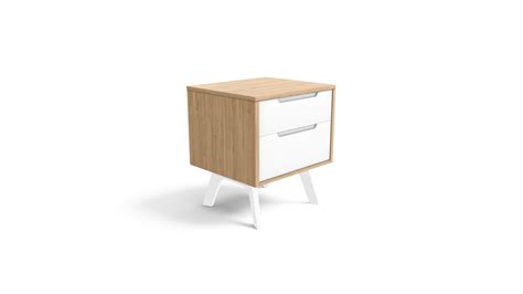 Jenson Bedside Table, White and Oak - Download Free 3D model by MADE.COM (@made-it) [db1acb5 ...