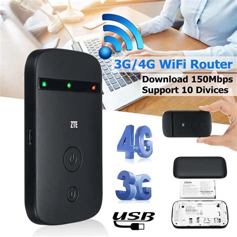 Portable Wifi 3G 4G Router LTE Wireless Mobile Wifi Hotspot SIM Card Slot LTE FDD 800 1800 ...