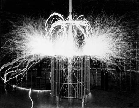 Tesla Coil Experiment Photograph by Nikola Tesla Museum/science Photo Library