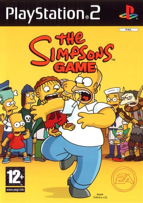 The Simpsons Game (2007) PlayStation 2 box cover art - MobyGames