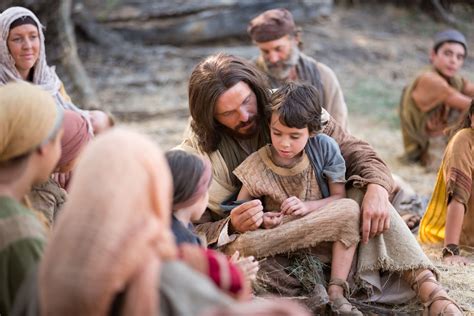 Cristo se sienta con un niño