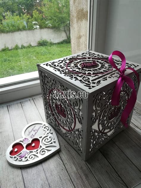 Laser Cut Decorative Wedding Box Template Free Vector - ARABIC CNC