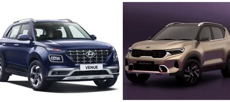 Comparison of Kia Sonet vs Hyundai Venue SUVs – Specification, Price ...