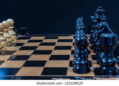 Black Chess Pieces Stock Photo (Edit Now) 1221298129