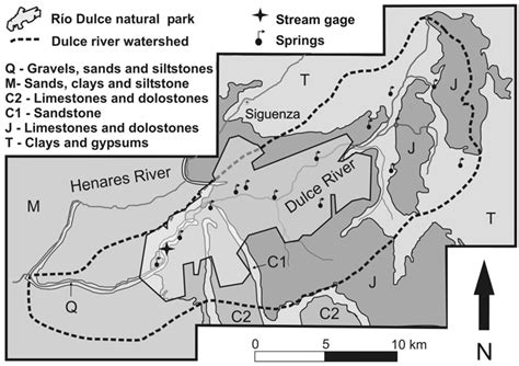 The Río Dulce natural park and its hydrological setting: Dulce river... | Download Scientific ...