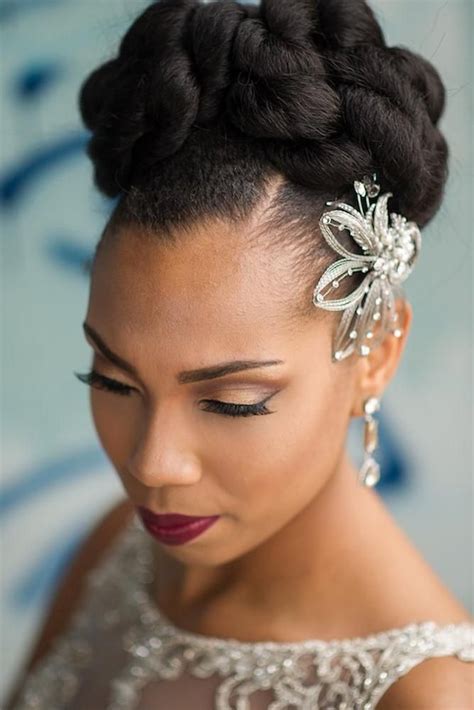 Wedding Hairstyles For Black Women: 40 Looks & Expert Tips | Natural ...