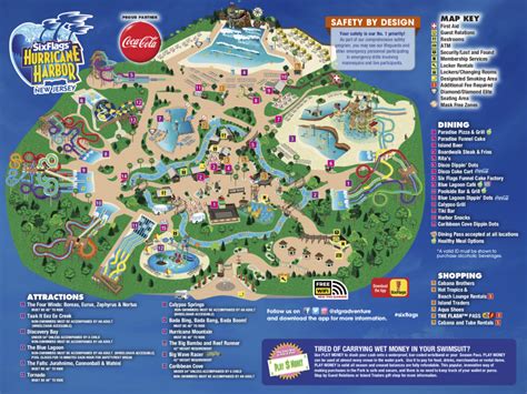 Six Flags Hurricane Harbor Map - Mount Snow Trail Map