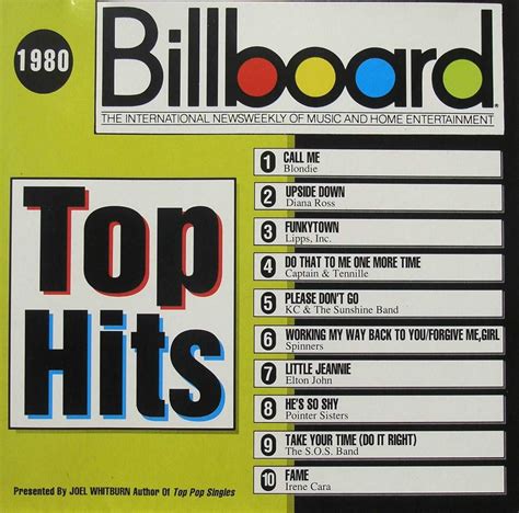 1980 Billboard top hits | Billboard hits, Top hits, Music charts