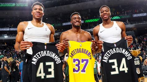 Giannis, Thanasis And Kostas Antetokounmpo Become First Three Brothers To Win NBA Championships ...