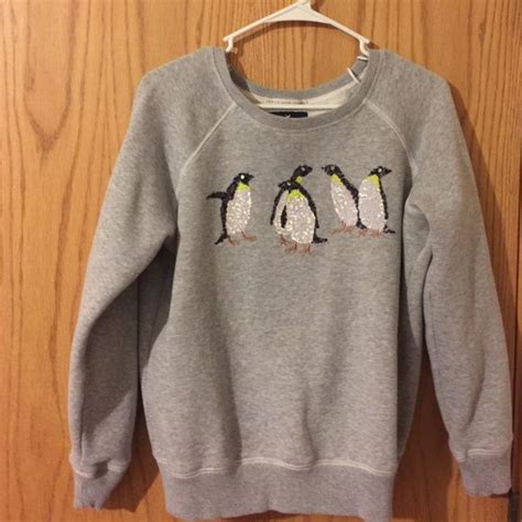 Sequin Penguin Sweatshirt | Sweatshirts, Grey sweatshirt, Clothes design