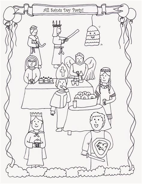 All Saints' Day Coloring Pages - Free Printable Coloring Pages for Kids