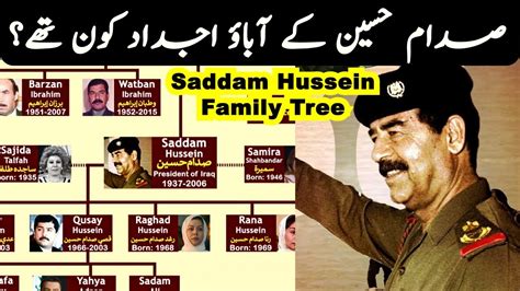 Saddam Hussein Family tree | Saddam Hussein Complete Family Tree - YouTube